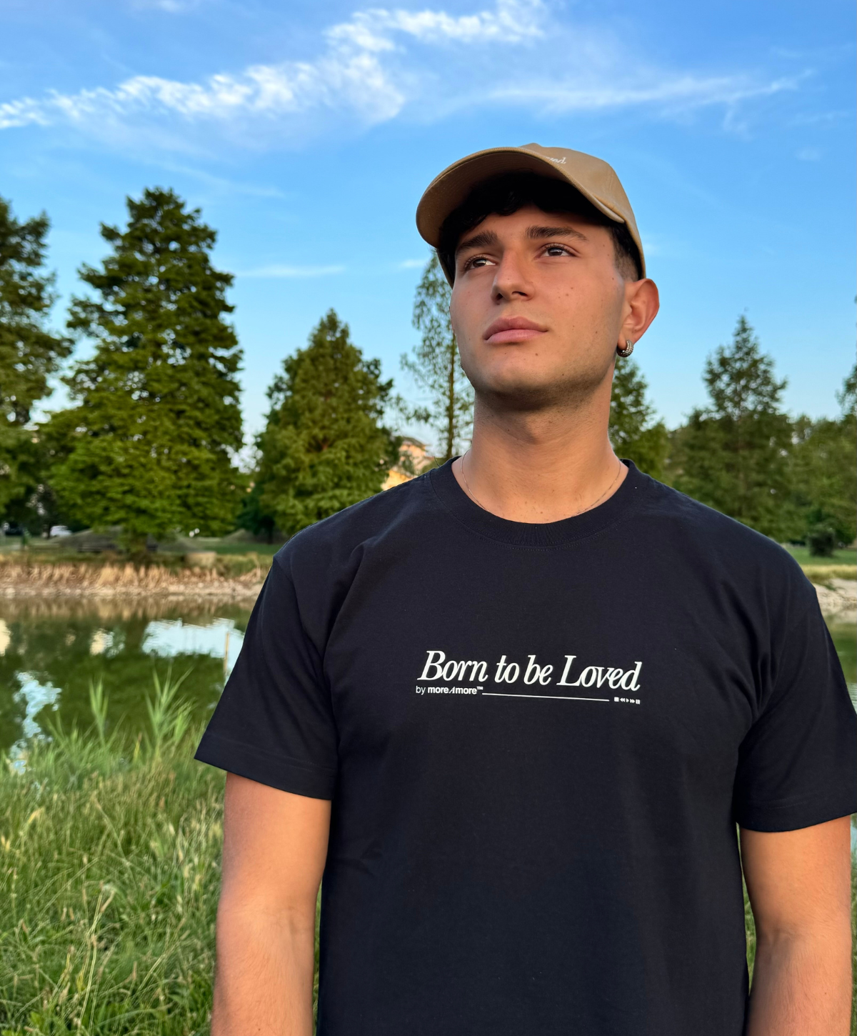 BORN TO BE LOVED TEE BLACK