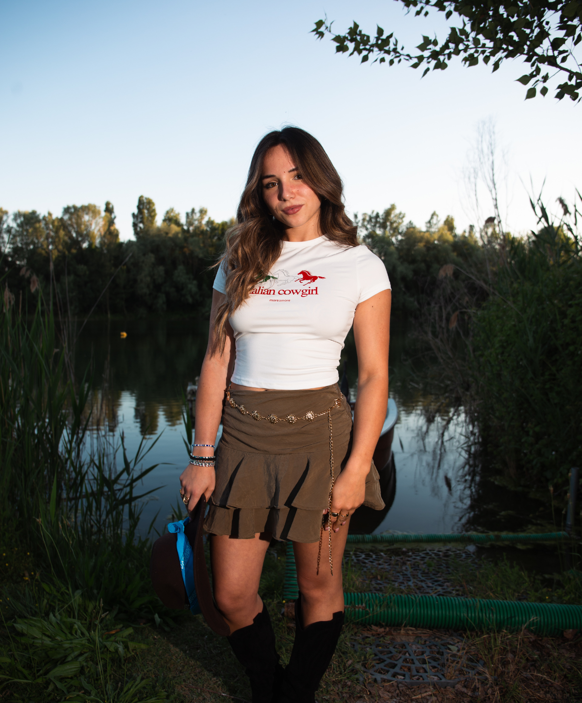 ITALIAN COWGIRL CROP TOP