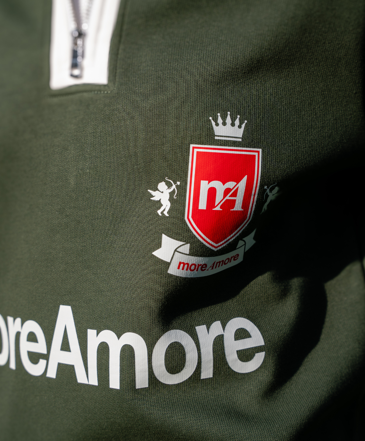 HALF-ZIP POLO SWEATSHIRT GREEN