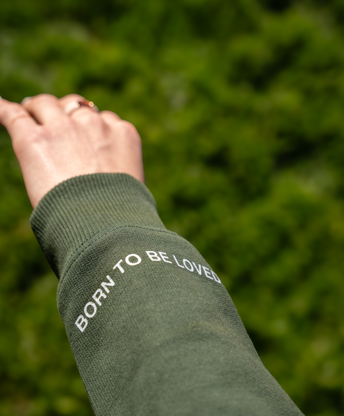 HALF-ZIP POLO SWEATSHIRT GREEN