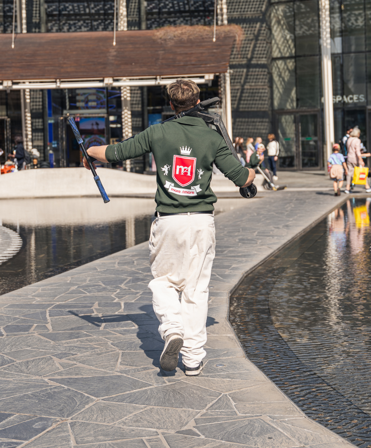 HALF-ZIP POLO SWEATSHIRT GREEN