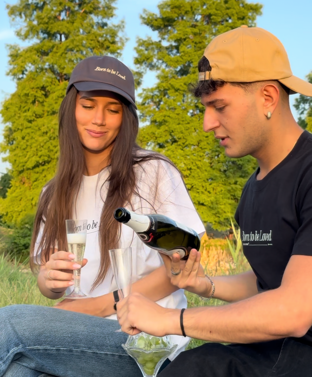 BORN TO BE LOVED CAP GREY