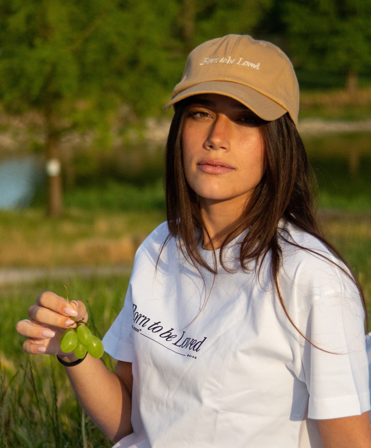 BORN TO BE LOVED TEE WHITE