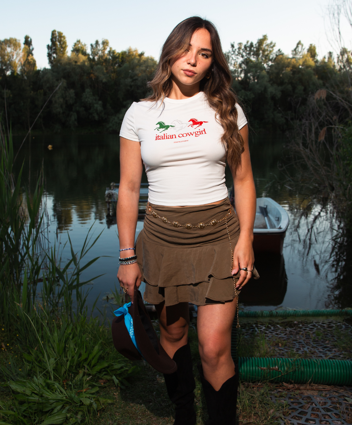 ITALIAN COWGIRL CROP TOP