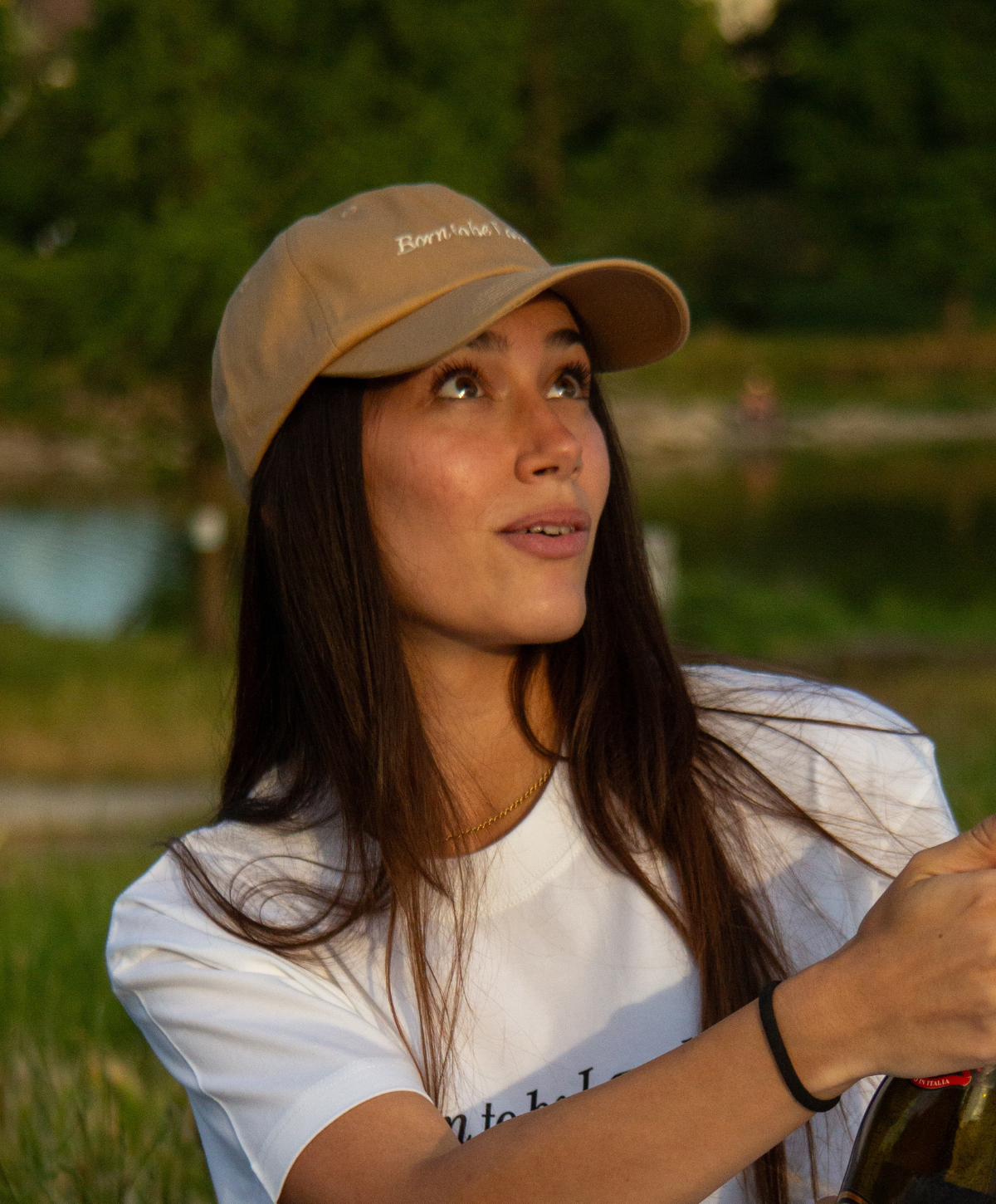 BORN TO BE LOVED CAP BEIGE