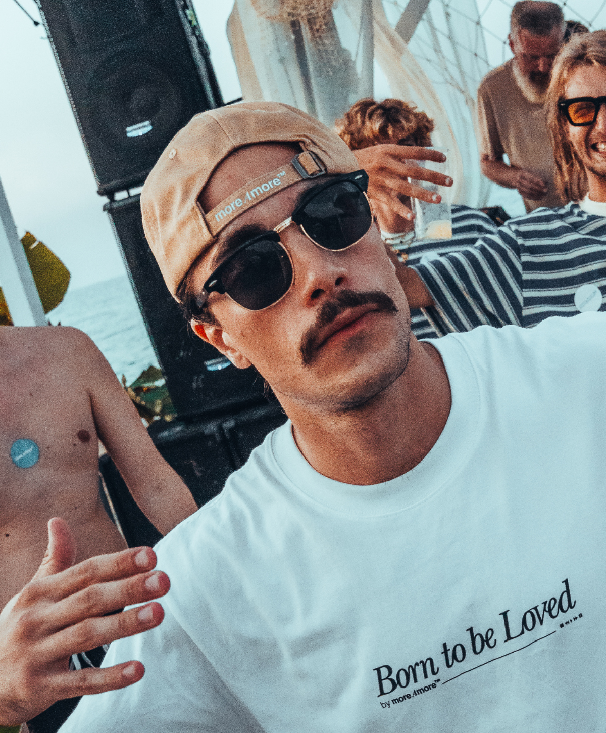 BORN TO BE LOVED CAP BEIGE